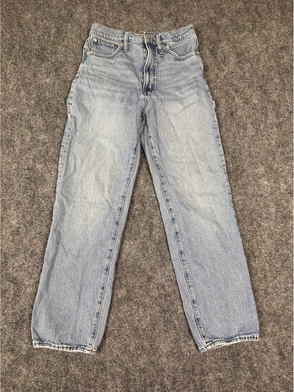 Madewell High-Rise Wide-Leg Jeans in Light Blue Denim